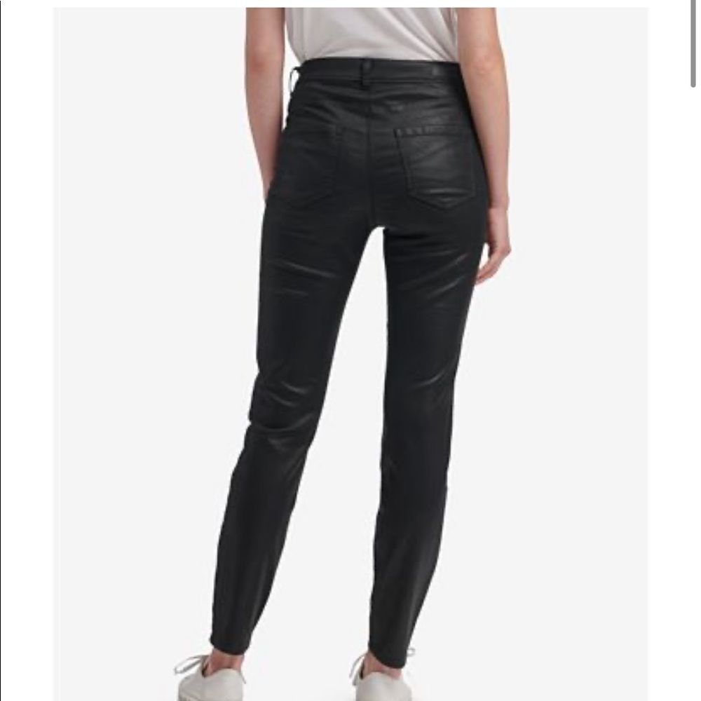 DKNY Pleather Jegging. Size 2.
